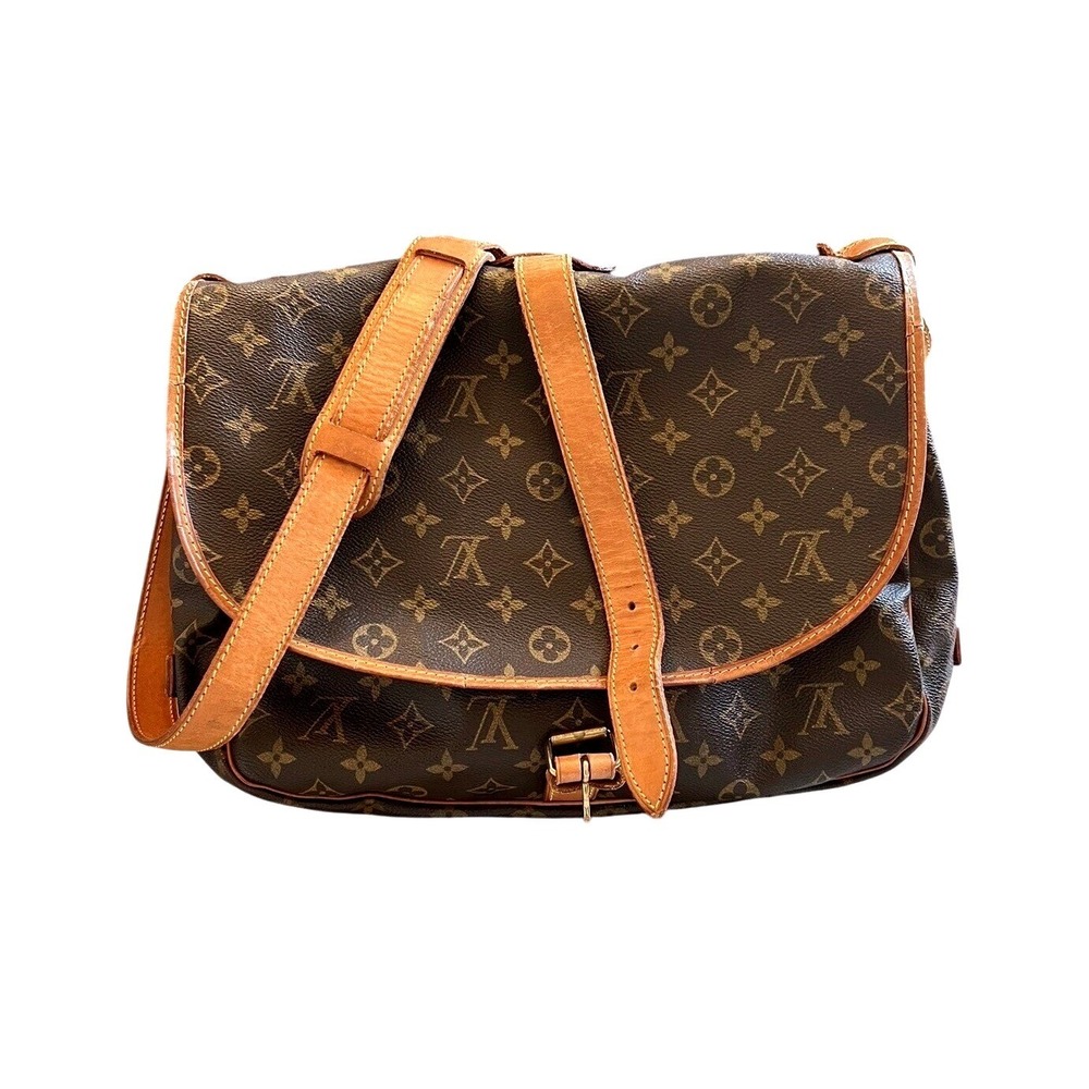 Louis Vuitton Saumur 30 Monogram Canvas Crossbody Messenger Bag AR1900 France‎
